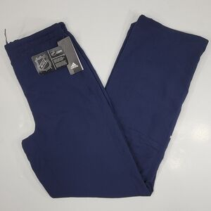 NEW Adidas NHL Training Pants Youth Boys XL Blue Lined Workout Training Hockey